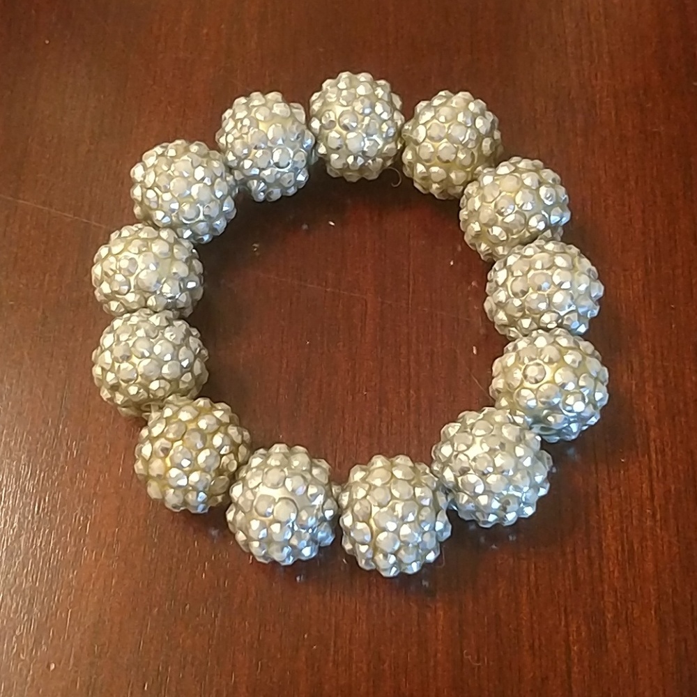 Crystal Studded Ball Bracelet